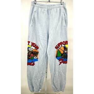 Chinatown Market "Support Your Friends" Joggers Medium Sky Blue